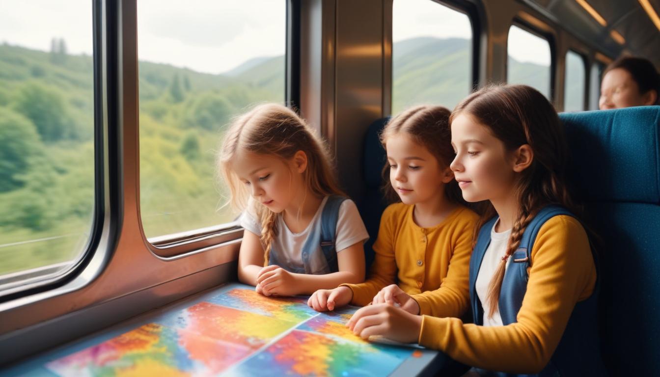 Çocuklar ile Tren Seyahatinde Eğlenceli Aktiviteler